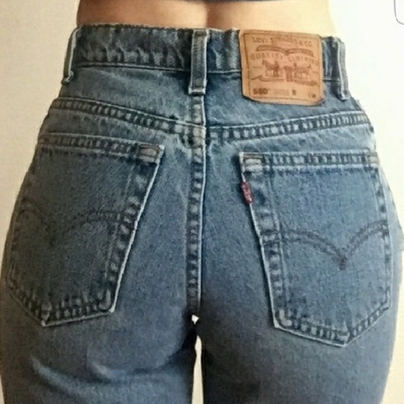 Levi's Denim - VINTAGE 550 Levi's high rise size 10 left